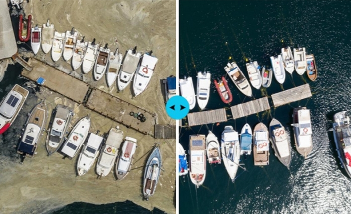Çevre ve Şehircilik Bakanlığının Marmara Denizi'ndeki çalışmalarıyla İstanbul sahilleri müsilajdan arındırıldı