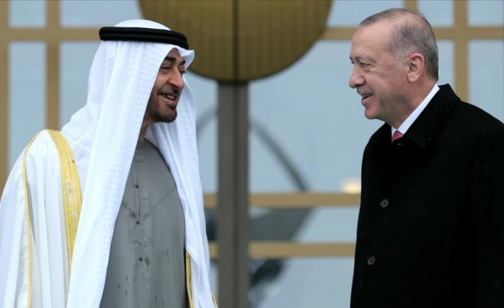 Abu Dabi Veliaht Prensi Bin Zayid'den Cumhurbaşkanı Erdoğan'a teşekkür telgrafı