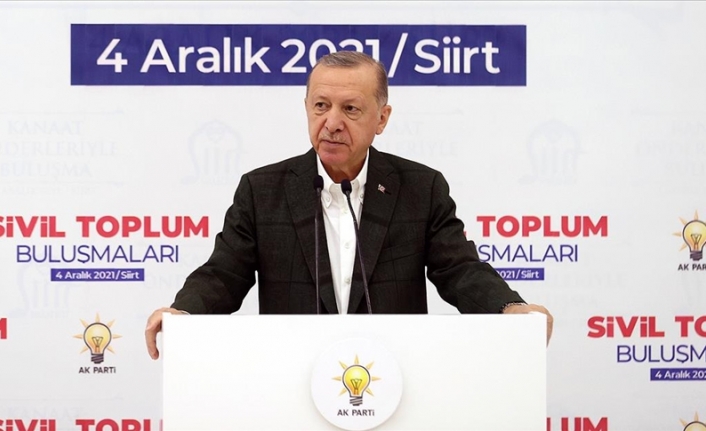 Cumhurbaşkanı Erdoğan: Türkiye'nin de bölgemizin de geleceğinde teröre ve Kandil uzantılı siyasete yer yok