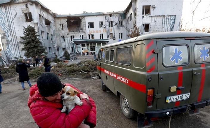 Rusya-Ukrayna savaşının şiddeti Donetsk'teki Volnovaha şehrini harabeye çevirdi