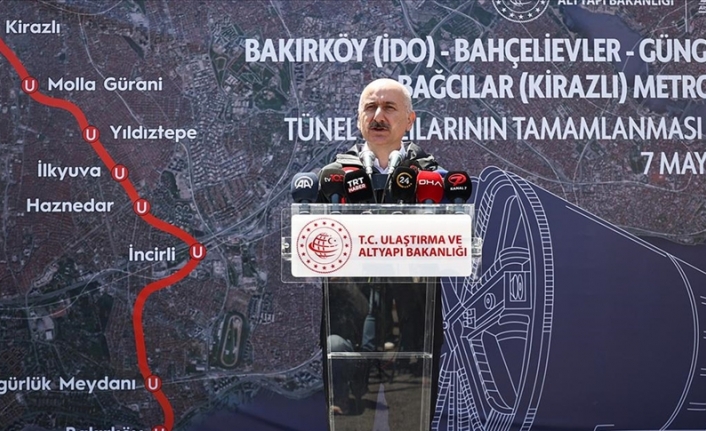 Bakırköy-Kirazlı Metro Hattı'nın tünel kazıları tamamlandı