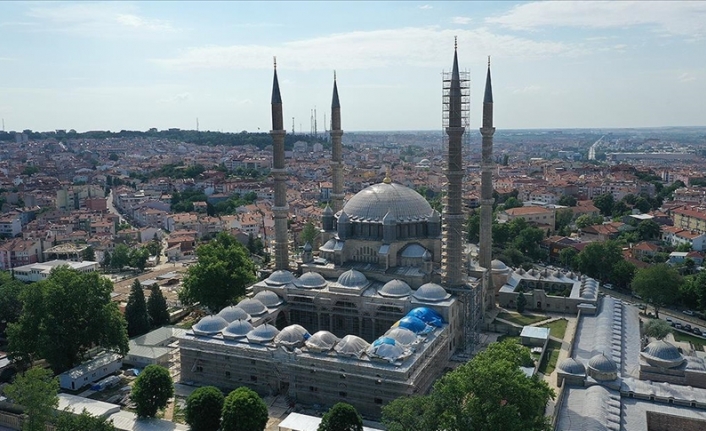 Mimar Sinan'ın 'şaheseri' Selimiye'de kapsamlı restorasyon sürüyor