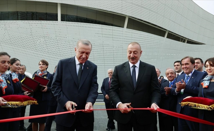 Cumhurbaşkanı Erdoğan ve Aliyev, Zengilan Uluslararası Havalimanı'nın açılışını yaptı