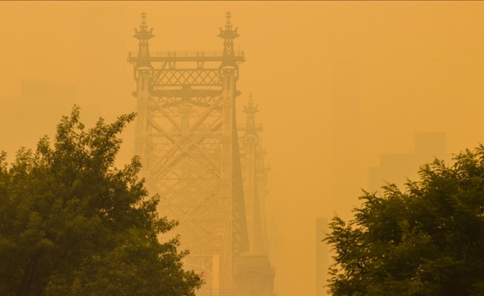 New York'u etkileyen Kanada orman yangınlarının dumanı güney eyaletlere yöneldi