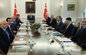 Cumhurbaşkanı Erdoğan, TİSK Başkanı Akkol ve yönetim kurulu üyelerini kabul etti