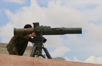 Münbiç'te YPG/PKK’lıların elindeki ABD yapımı TOW tanksavarlar, objektiflere yansıdı