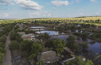 Ukrayna'da su baskınında evsiz kalan Vasilivka köyü sakinleri yardım bekliyor