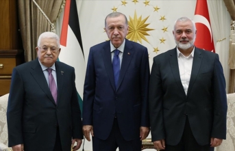 Cumhurbaşkanı Erdoğan, Filistin Devlet Başkanı Abbas ve Hamas lideri Heniyye ile görüştü