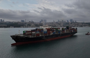 Odessa Limanı'ndan ayrılan "Joseph Schulte" adlı gemi İstanbul Boğazı'na ulaştı