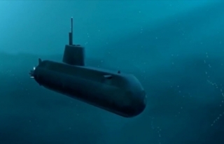 Milli denizaltı STM500'ün üretim faaliyetlerine...