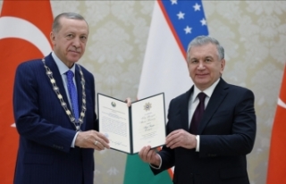 Cumhurbaşkanı Erdoğan'a Özbekistan'da...