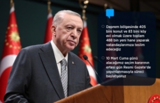 Cumhurbaşkanı Erdoğan: Tek gündemimiz depremdir,...