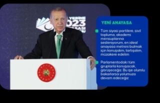 Cumhurbaşkanı Erdoğan: Yeni anayasayı milletimize...