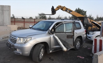 Kabil'deki tahliye izdihamı geride araç hurdalığı bıraktı