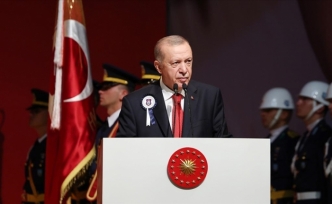 Cumhurbaşkanı Erdoğan: Ege'de tacizleri ve terbiyesizlikleriyle huzursuzluk çıkartanlar sadece maşa